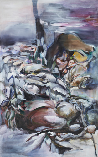 Snow month 240x150cm oil on linen 2012